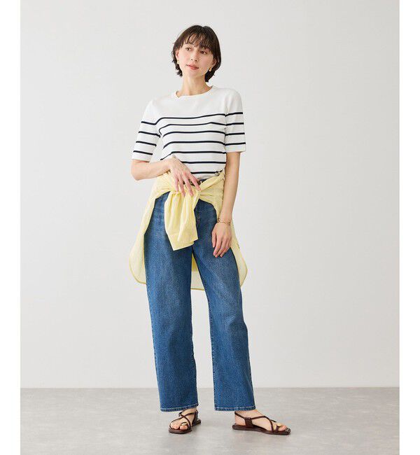 Rope&rsquo;Picnic「八方映えニット ハーフスリーブニット/UVカット・接触冷感・イージーケア」|ニット・セーター|