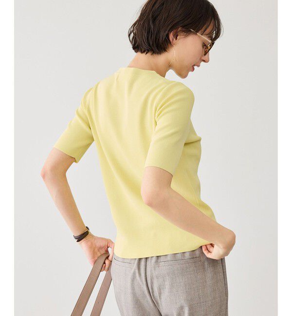 Rope&rsquo;Picnic「八方映えニット ハーフスリーブニット/UVカット・接触冷感・イージーケア」|ニット・セーター|