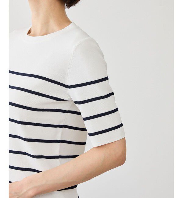 Rope&rsquo;Picnic「八方映えニット ハーフスリーブニット/UVカット・接触冷感・イージーケア」|ニット・セーター|