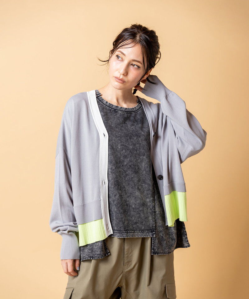 「2WAY切替ニットカーディガン」|カーディガン|