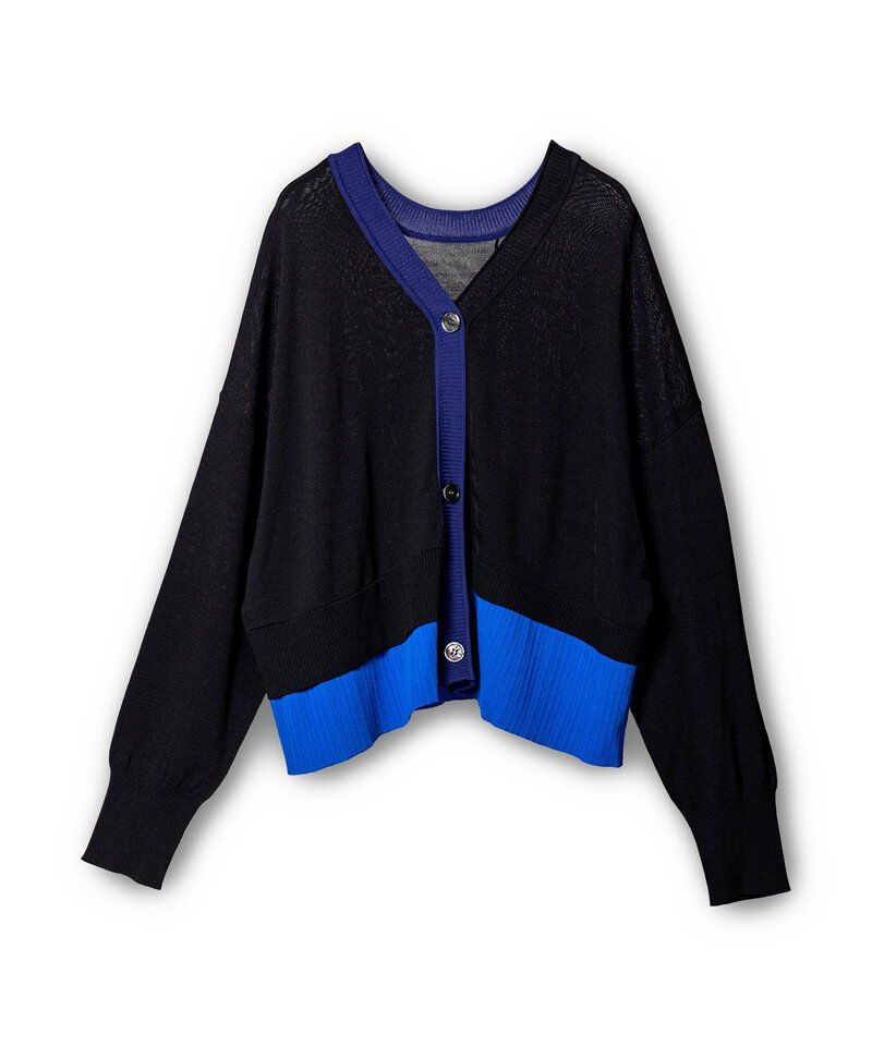  「2WAY切替ニットカーディガン」|カーディガン|