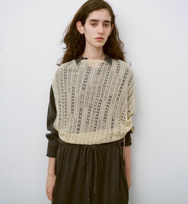 UNFIL「UNFIL | 2WAY ケーブルニットトップス WOMEN」|ニット・セーター|