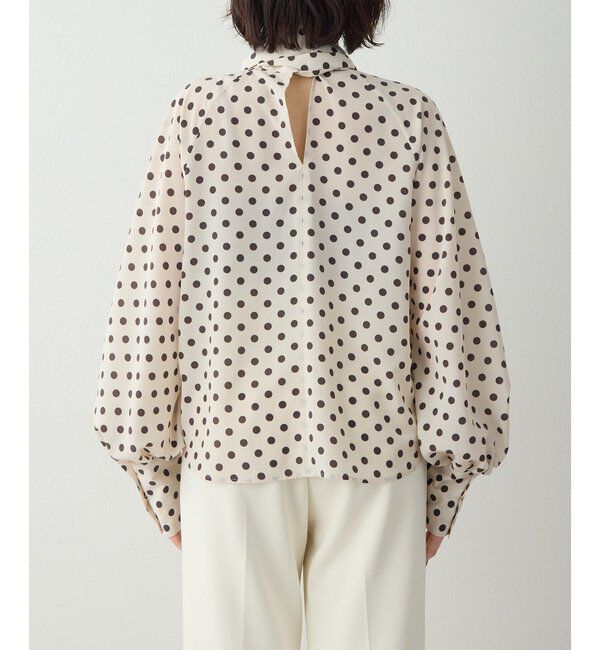  「ドットボウタイブラウス」|シャツ・ブラウス|