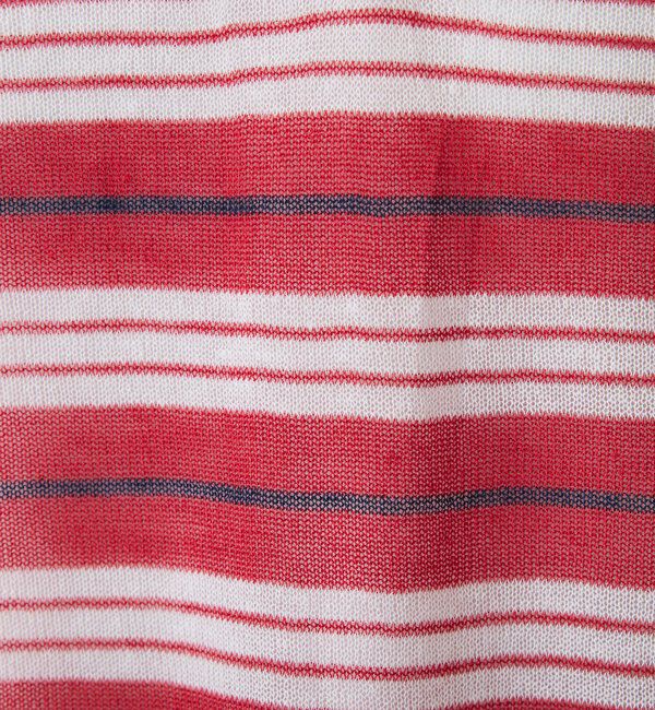  「シアーボーダーポロニット」|ニット・セーター|