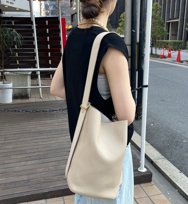  「【新色追加】シボフェイクレザーソフトホーボーバッグ」|トートバッグ|