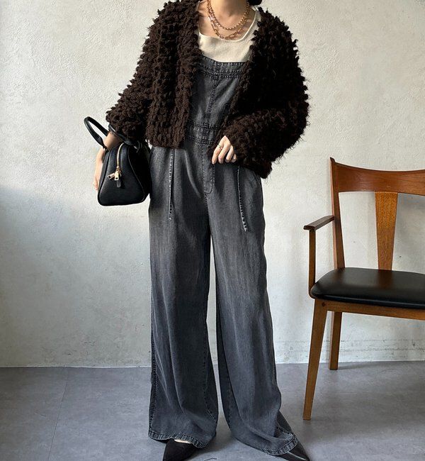  「【新色追加】リヨセルデニムオールインワン」|ワンピース|