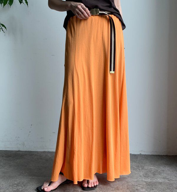  「【夏も快適！】ドライタッチカットフレアスカート」|スカート|