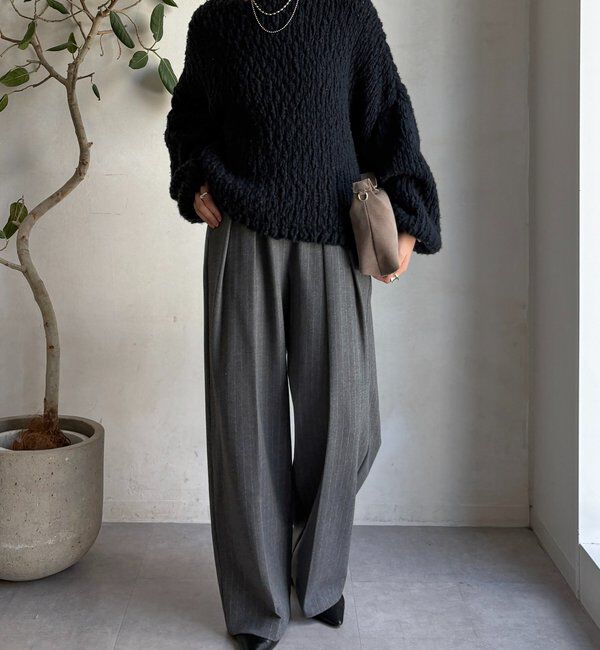  「ソフト起毛ストレッチパンツ」|チノ|