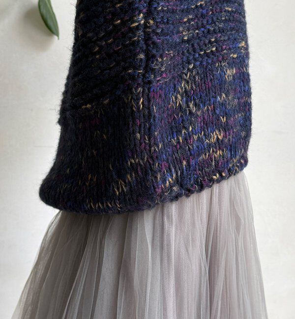  「MIXヤーンVネックプルオーバー」|ニット・セーター|