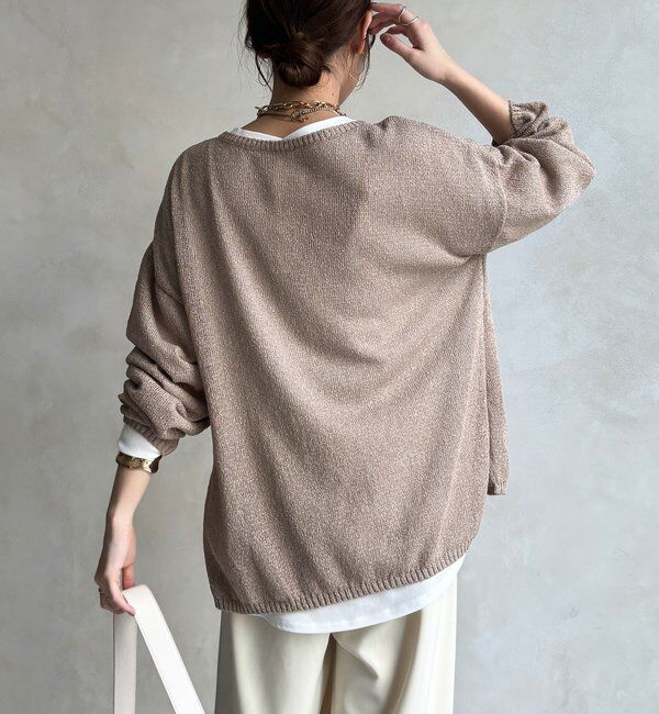  「ペーパーヤーンプルオーバー」|ニット・セーター|