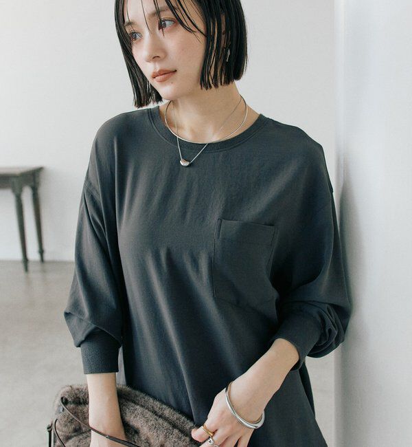  「【さらっと着やすい！/冷房・日焼け対策◎】ジョーゼットポケットブラウス」|シャツ・ブラウス|