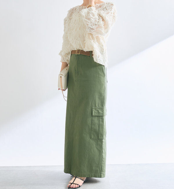  「【オケージョンにも◎】カットジャガードシアーブラウス」|シャツ・ブラウス|