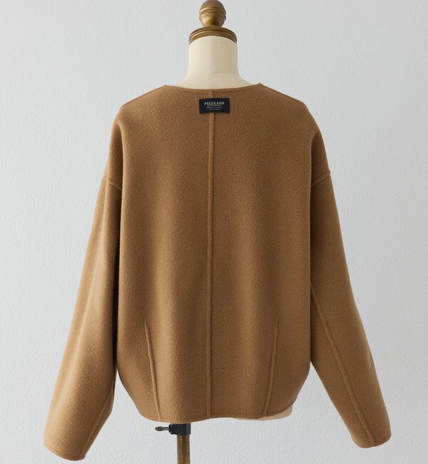  「【上品見え】ウールリバーショートコート」|その他|