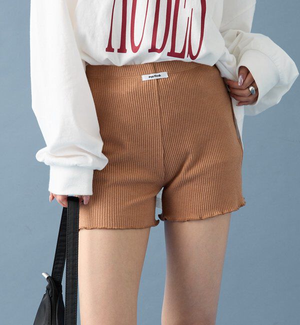  「【SETUPで着るのも◎】起毛リブショートパンツ」|チノ|