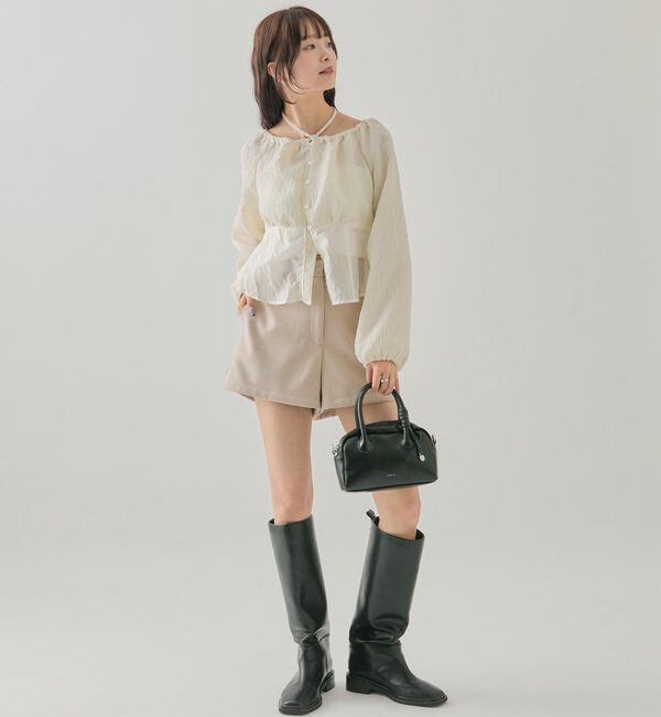  「シアーコルセットブラウス」|シャツ・ブラウス|