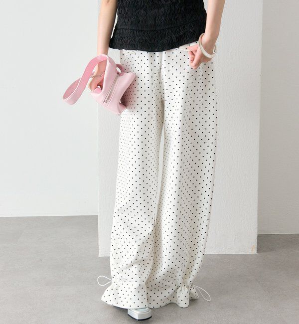  「裾ドロストスウェットパンツ」|チノ|