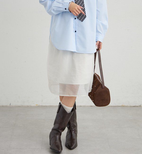  「シアーミドルスカート」|スカート|