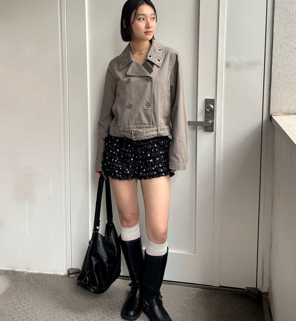  「アイレットショートPジャケット」|ブルゾン・スタジャン|