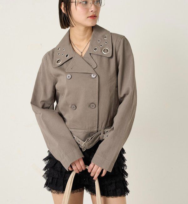  「アイレットショートPジャケット」|ブルゾン・スタジャン|