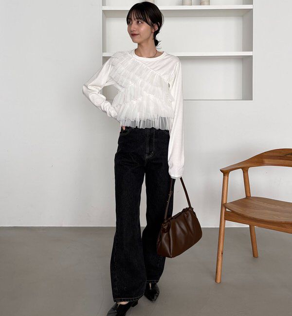  「【kon企画】フリルドッキングロンT」|Tシャツ・カットソー|