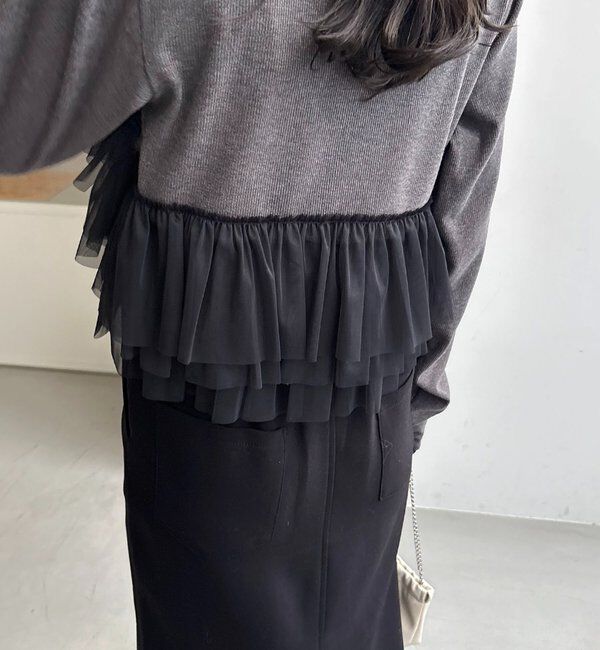  「【kon企画】フリルドッキングロンT」|Tシャツ・カットソー|