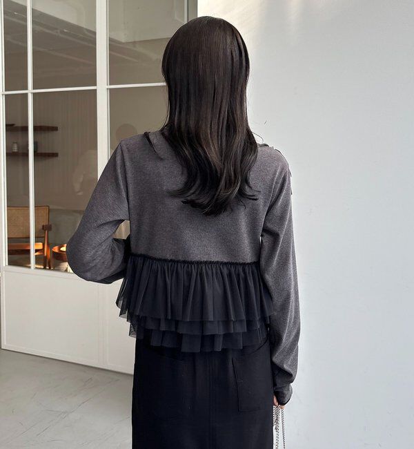  「【kon企画】フリルドッキングロンT」|Tシャツ・カットソー|