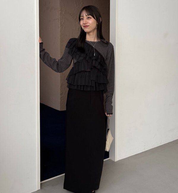  「【kon企画】フリルドッキングロンT」|Tシャツ・カットソー|