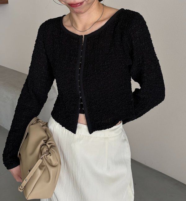  「【mana企画】シャーリングホックブラウス」|シャツ・ブラウス|