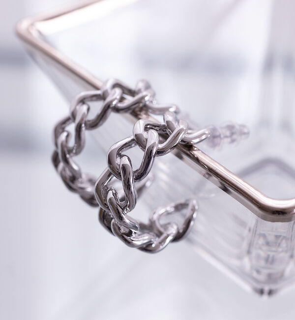 Rouge vif「【sauvage peau】メタルビジューピアス」|ピアス|その他