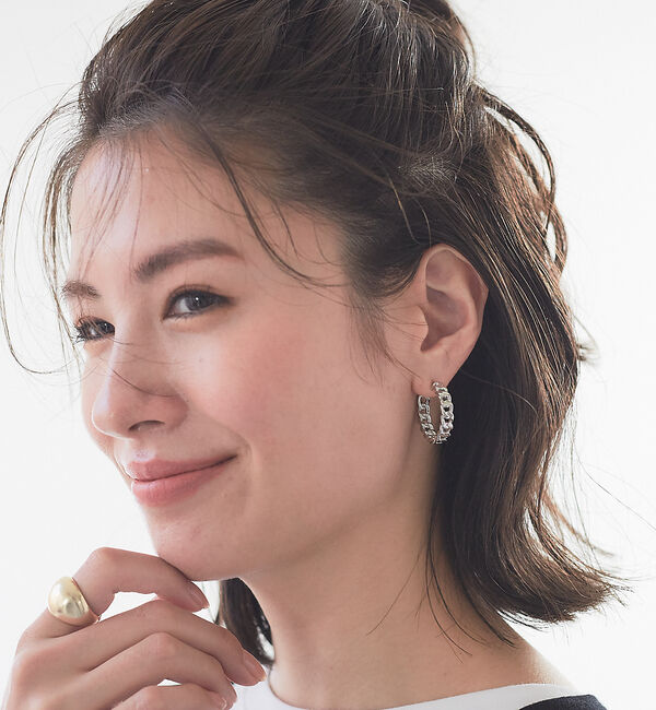 Rouge vif「【sauvage peau】メタルビジューピアス」|ピアス|その他1