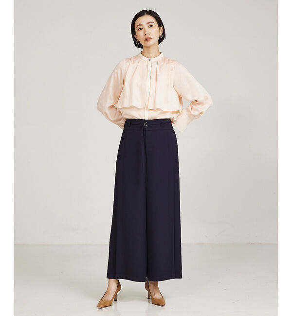 qualite「ギャザーレイヤードブラウス」|シャツ・ブラウス|