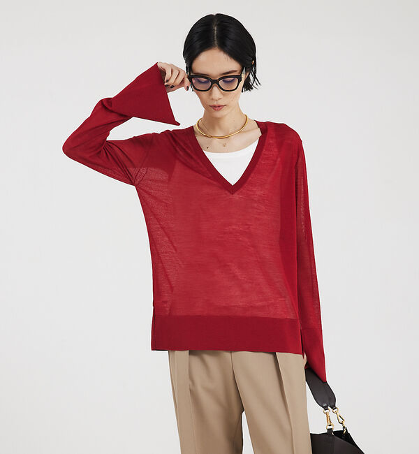 The Store by C' 「【COCUCA】2WAYシアーニットプルオーバー」|ニット・セーター|