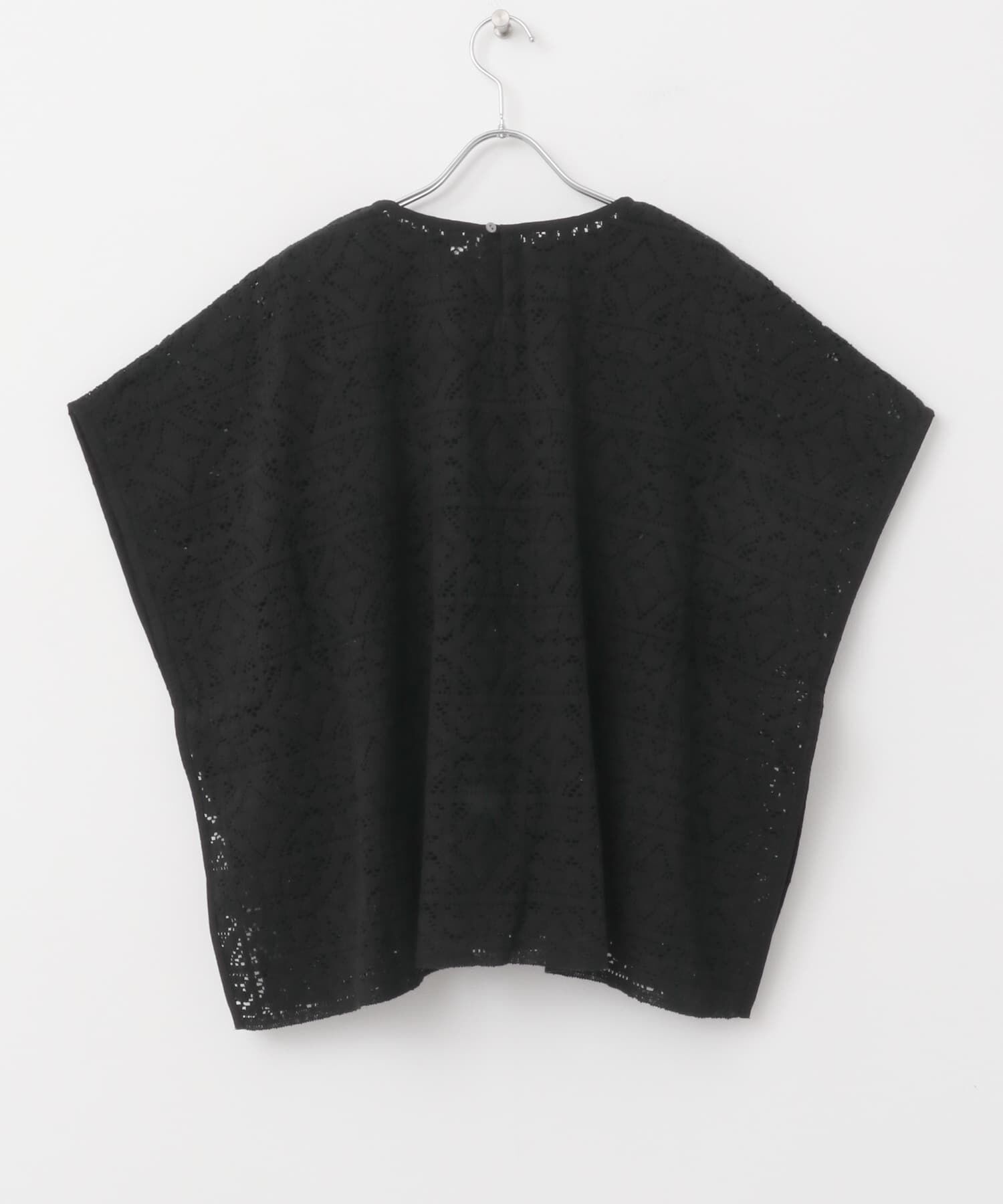 かぐれ「コットンレースポンチョプルオーバー」|Tシャツ・カットソー|