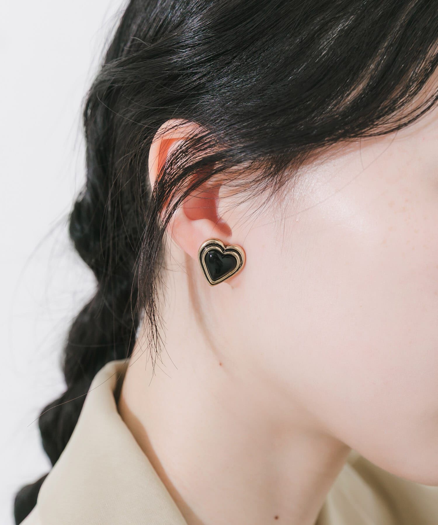 SMELLY「ヴィンテージライクハートイヤリング」|イヤリング|