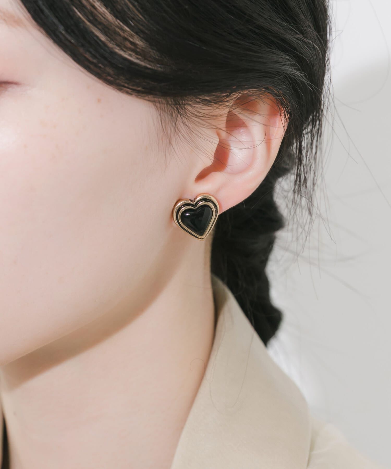 SMELLY「ヴィンテージライクハートイヤリング」|イヤリング|