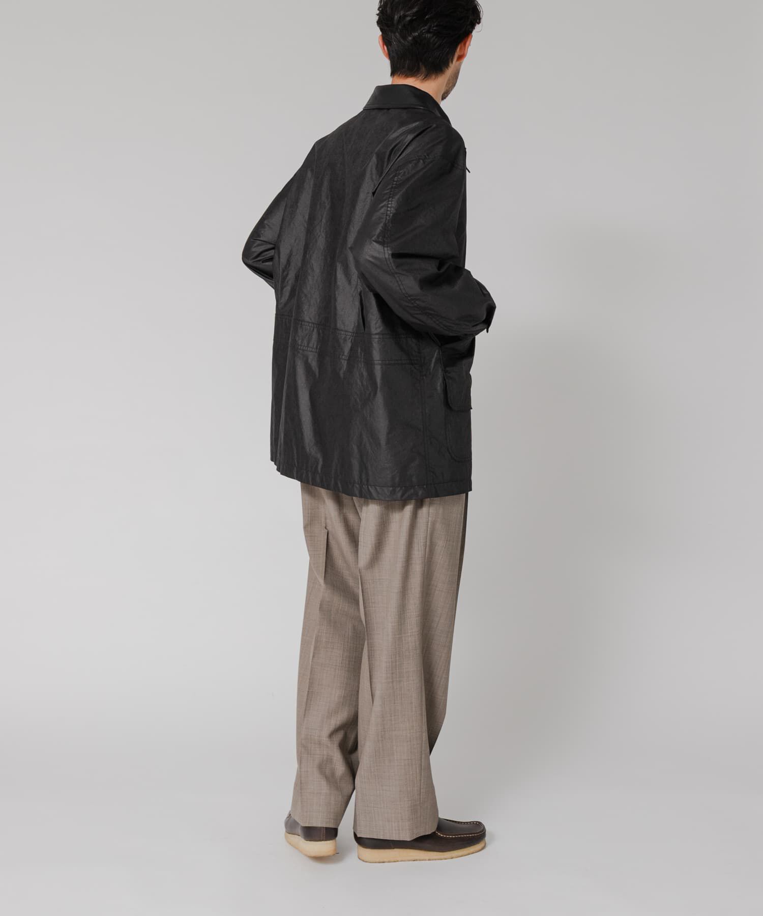 URBAN RESEARCH「NYLON HUNTING JACKET」|ノーカラーコート|