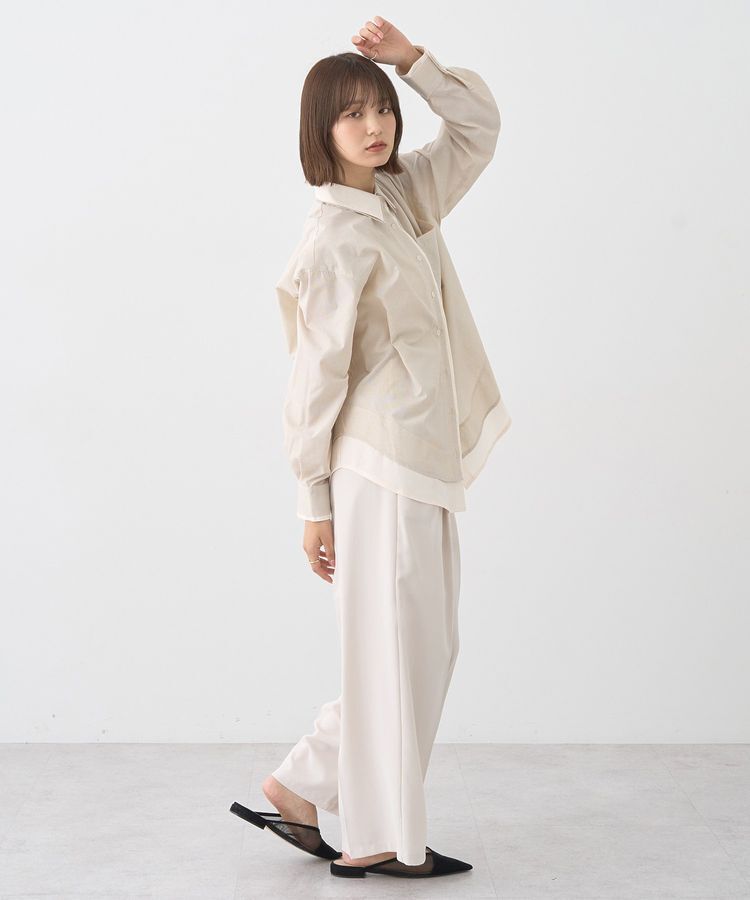 earth music&ecology「レイヤードストライプシャツ」|シャツ・ブラウス|