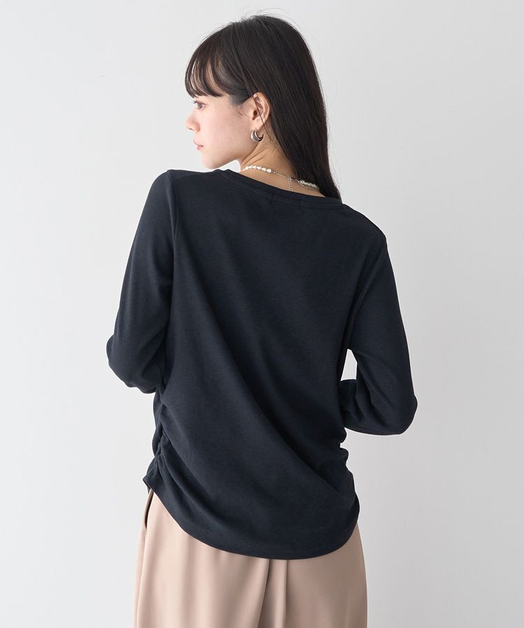 earth music&ecology「サイドギャザープルオーバー」|Tシャツ・カットソー|