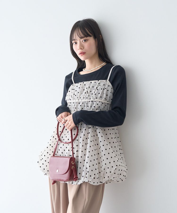 earth music&ecology「サイドギャザープルオーバー」|Tシャツ・カットソー|