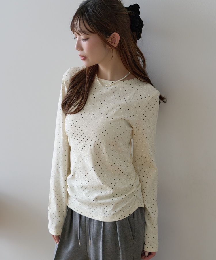 earth music&ecology「サイドギャザープルオーバー」|Tシャツ・カットソー|