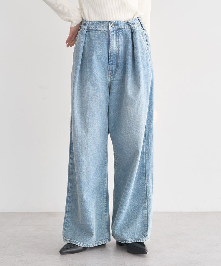 earth music&ecology「ポケットレースデニムパンツ」|デニム|