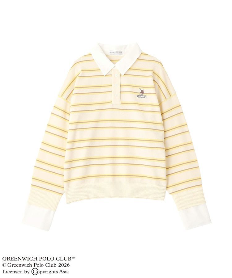 Green Parks「GREENWICH POLO CLUB(TM)布帛ドッキングポロニットプルオーバー」|Tシャツ・カットソー|