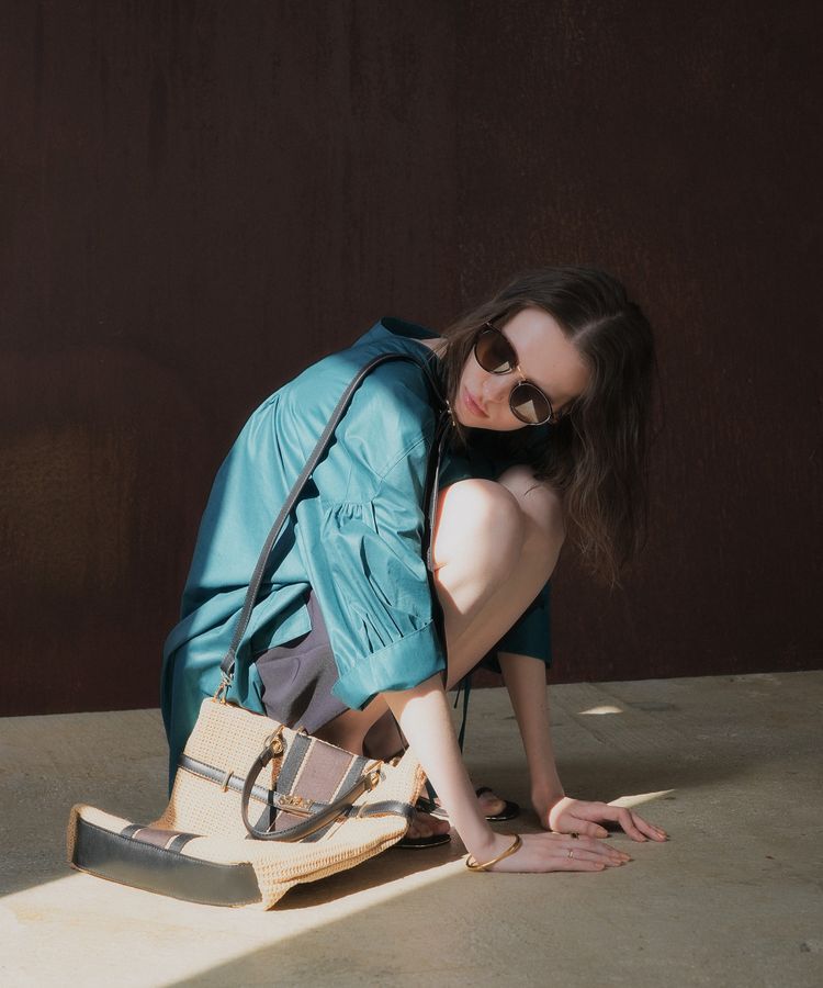 YECCA VECCA「【A4対応】2wayライントートバッグ」|トートバッグ|