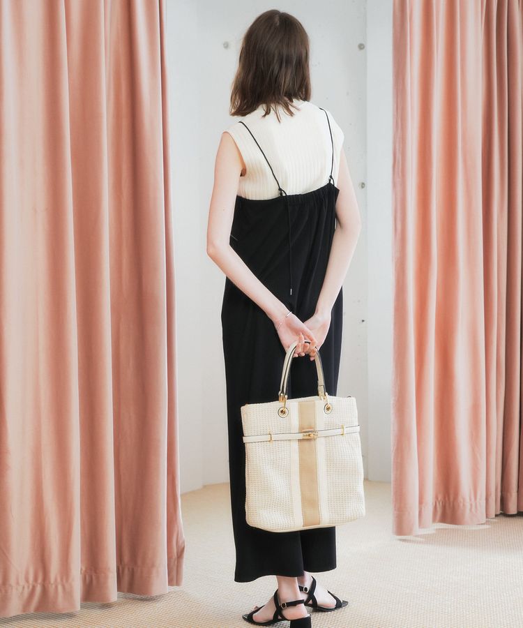 YECCA VECCA「【A4対応】2wayライントートバッグ」|トートバッグ|