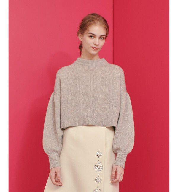 LOULOU WILLOUGHBY「【LOULOU WILLOUGHBY】LINSIEME  プルオーバー」|ニット・セーター|グレー