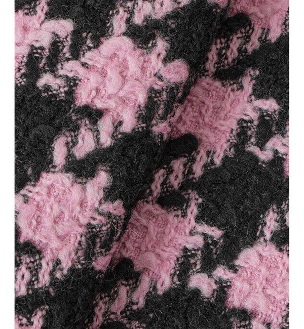 LOULOU WILLOUGHBY「【LOULOU WILLOUGHBY】ロービング千鳥ロングコート」|ダッフルコート|