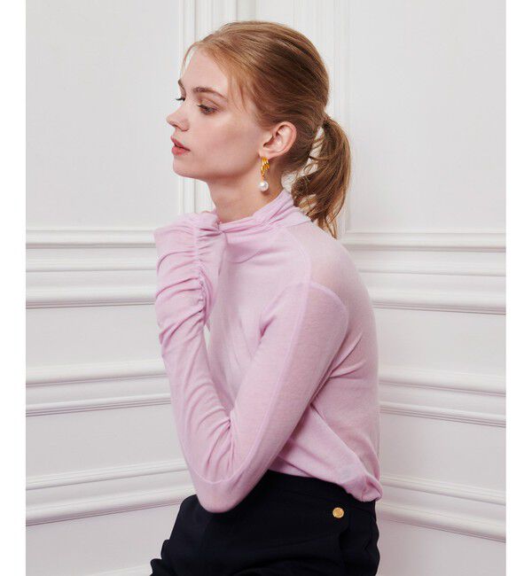 LOULOU WILLOUGHBY「【LOULOU WILLOUGHBY】シルクジャージプルオーバー」|Tシャツ・カットソー|