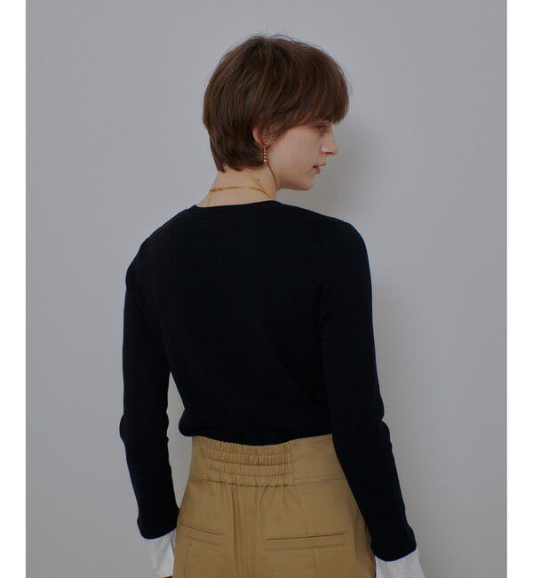 allureville「レースカフスドッキングプルオーバー」|ニット・セーター|