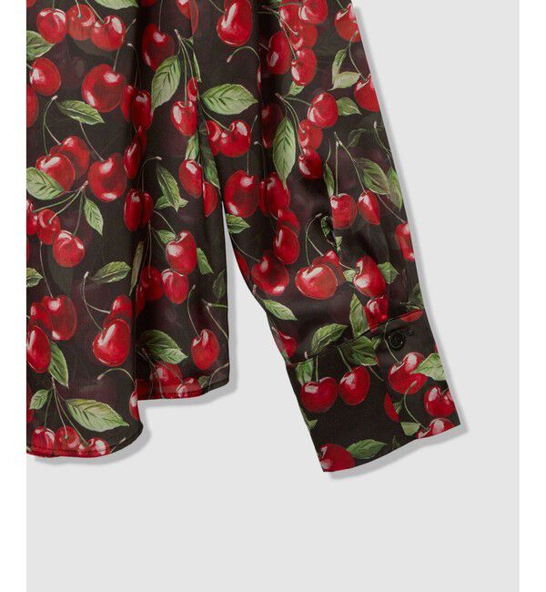 LOULOU WILLOUGHBY「WEB限定【LOULOU WILLOUGHBY】LISAチェリープリント ボウタイブラウス」|シャツ・ブラウス|