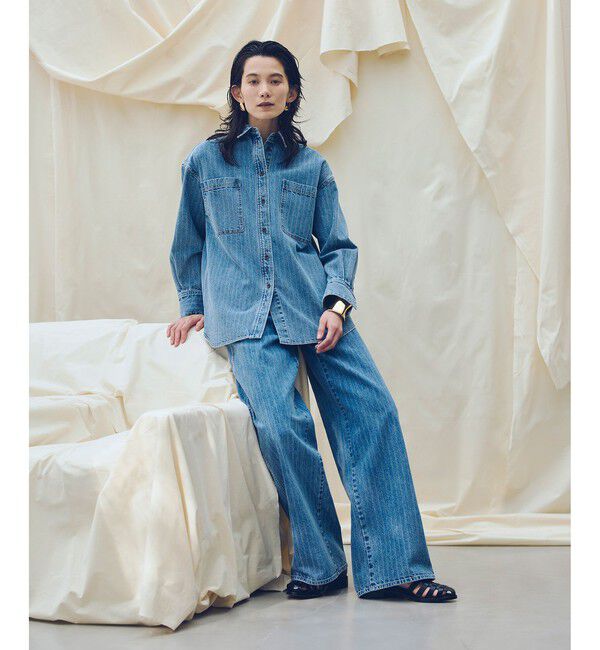 allureville「【ATELIER Line】デニムビッグポケットシャツ」|シャツ・ブラウス|